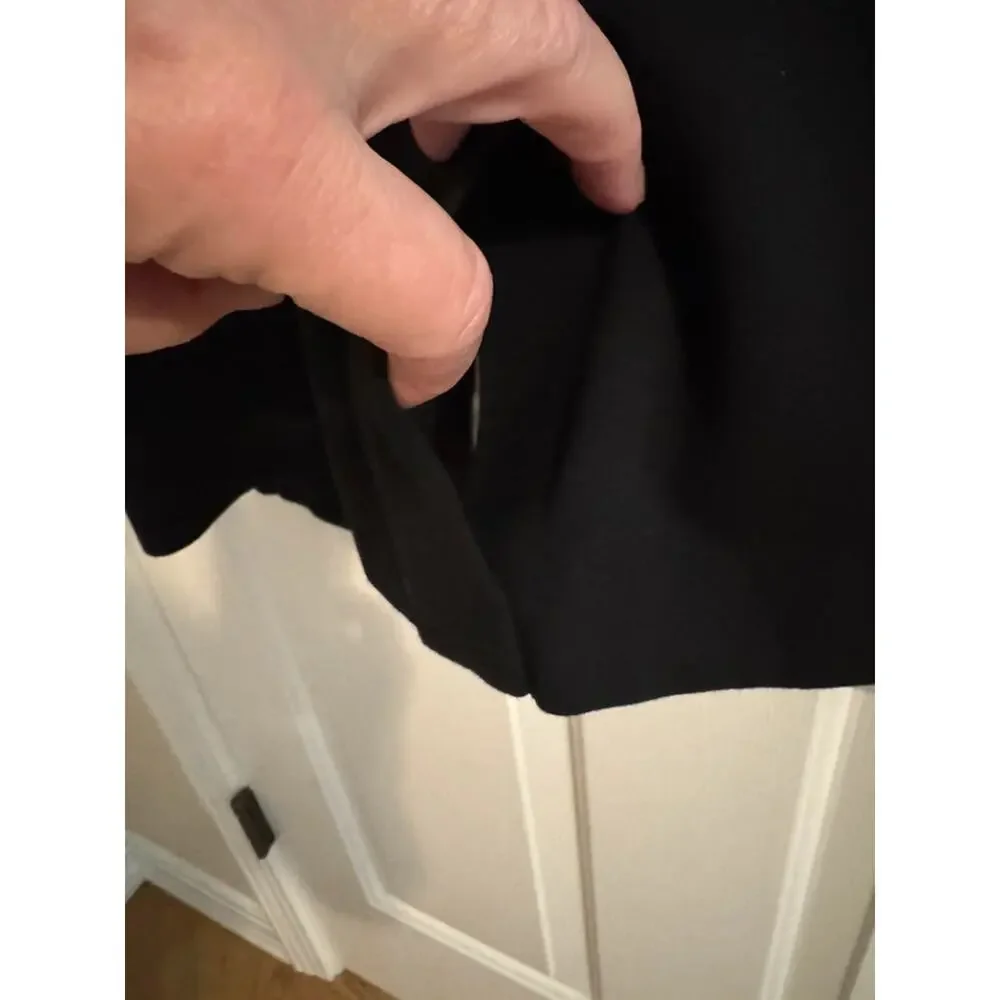 J. JIll Ponte New Stretch Single Button Blazer Pockets Black XL